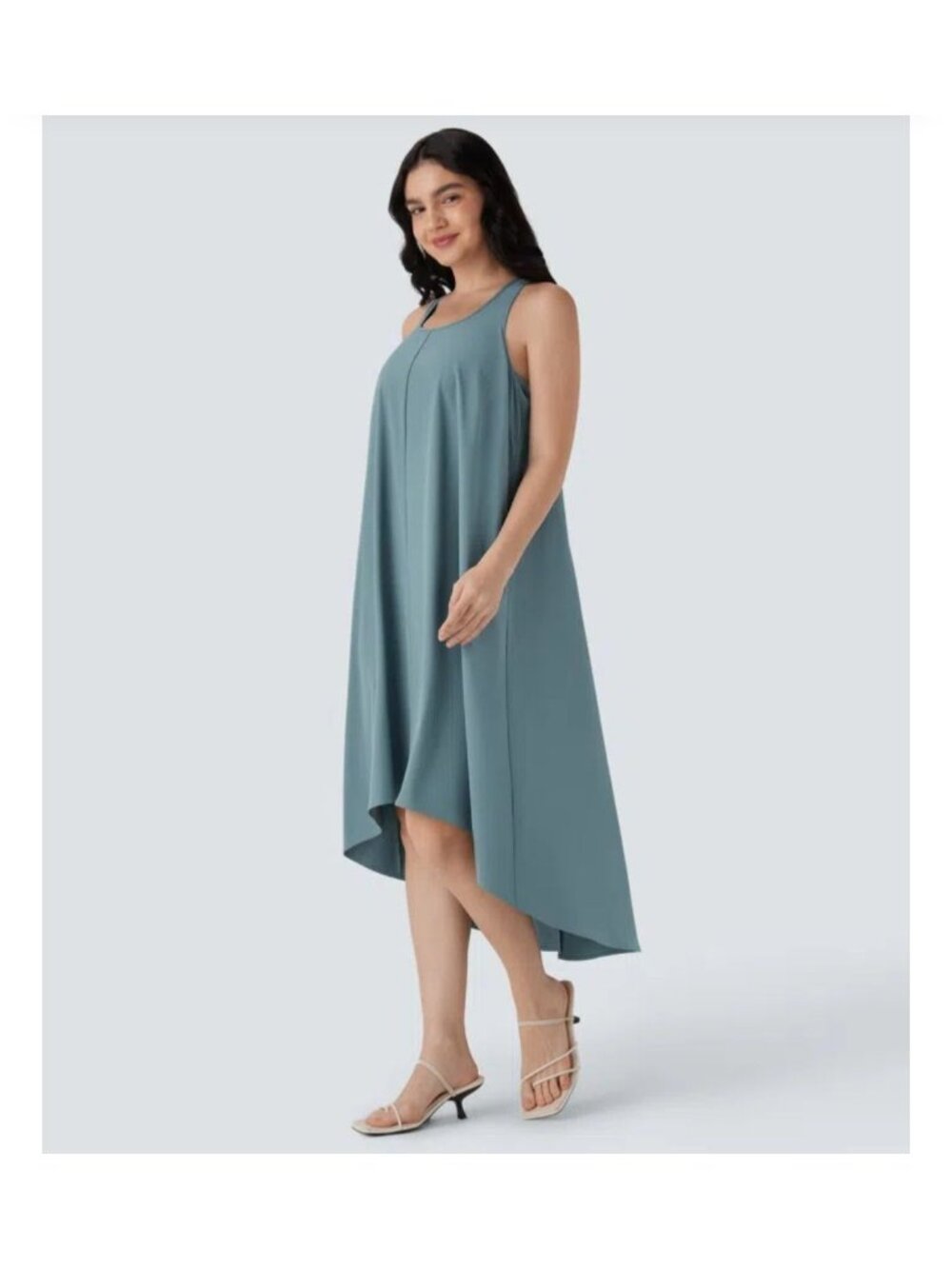 Halara Breezeful™ RacerPocket High Low Flowy Midi Casual Dress Women's Sz S (168